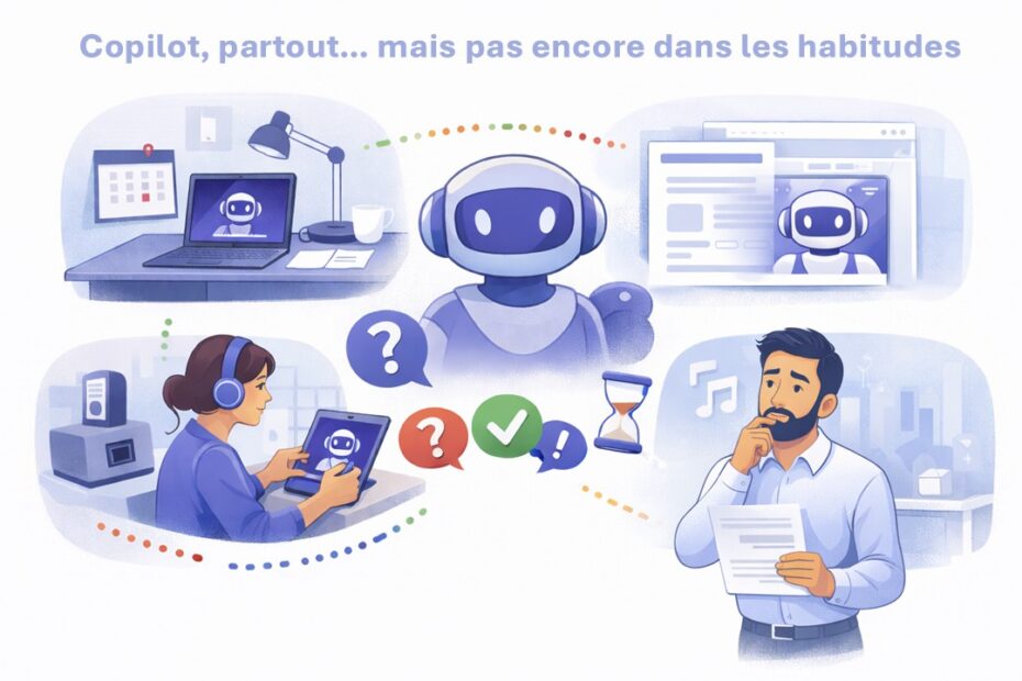 Copilot, partout… mais pas encore dans les habitudes